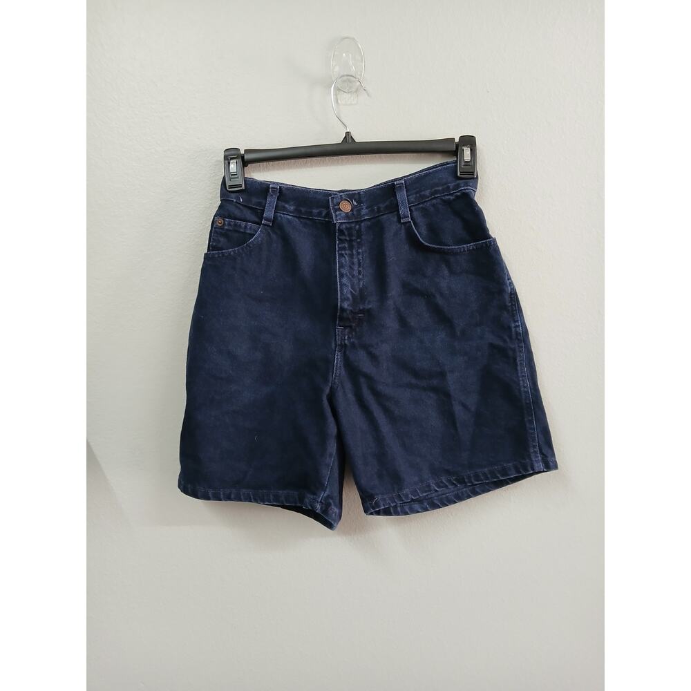 vintage Gitano denim shorts in a dark indigo wash. Size 8 27" waist
